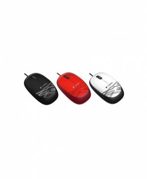 Mouse Logitech M105 -USB (Đen - Trắng - Đỏ)